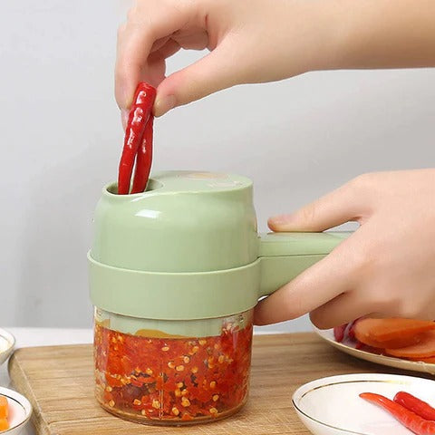 Electric Handheld Vegetable Cutter Slicer Multifunctional Food Chopper Compact Durable And Easy To Use Kitchen Tool