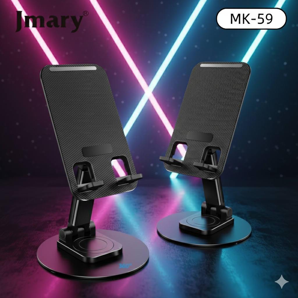 Brand: Jmary Bigest Desktop Mobile Holder With 360 Rotation Material: Stainless Steel