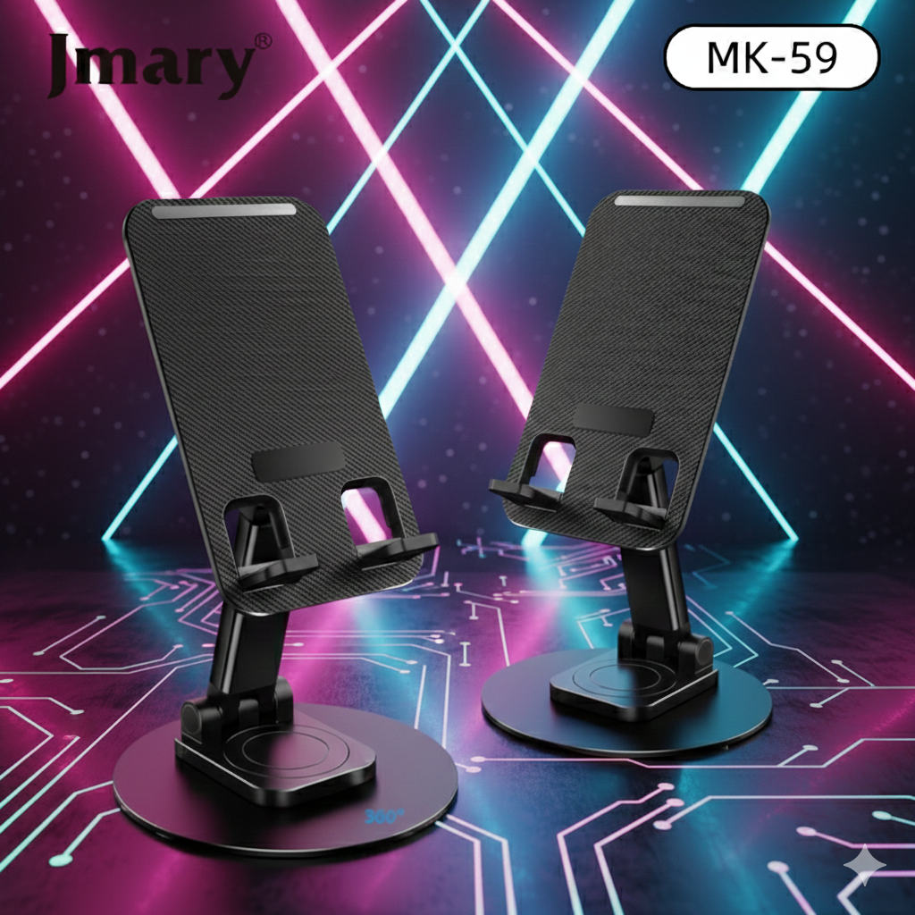 Brand: Jmary Bigest Desktop Mobile Holder With 360 Rotation Material: Stainless Steel