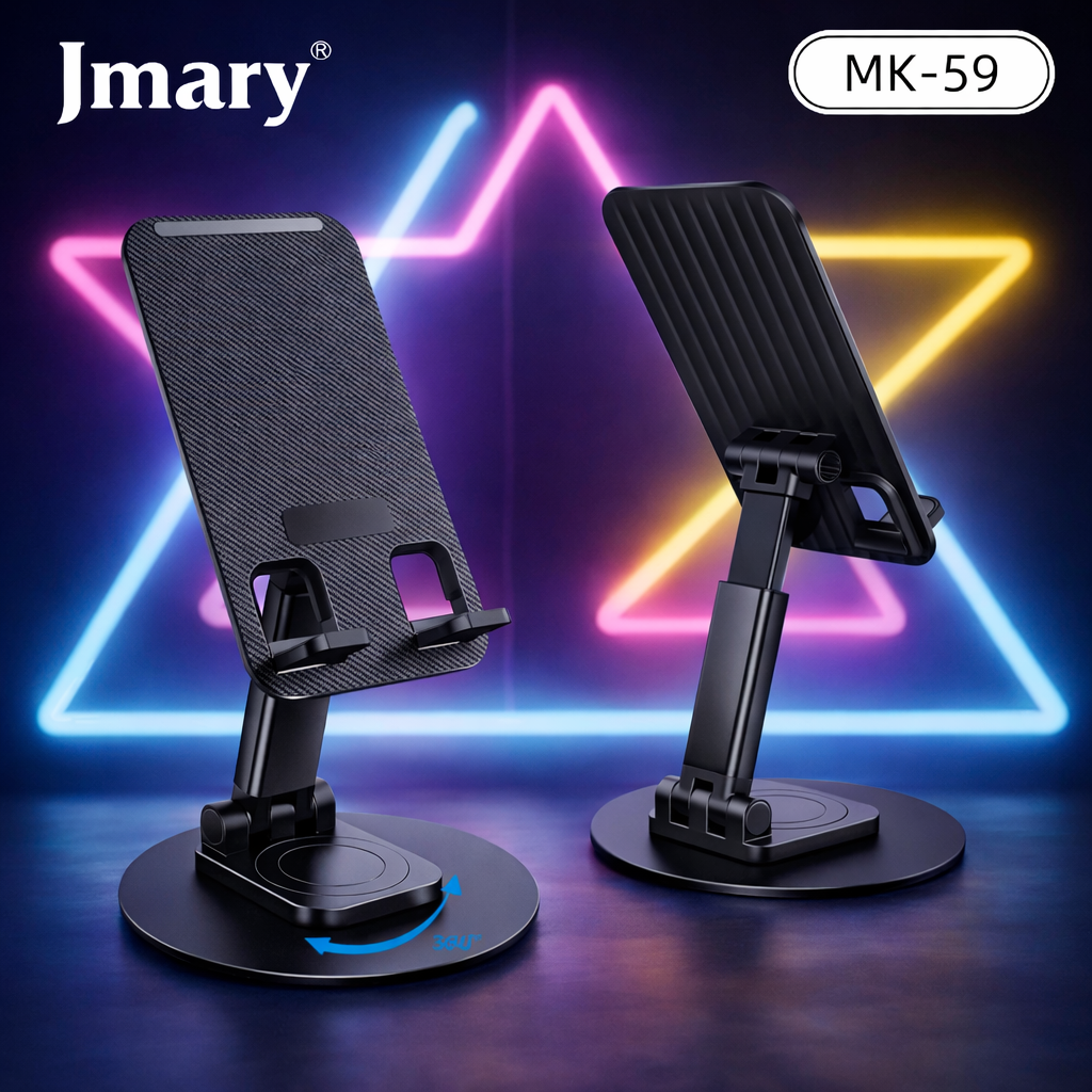 Brand: Jmary Bigest Desktop Mobile Holder With 360 Rotation Material: Stainless Steel