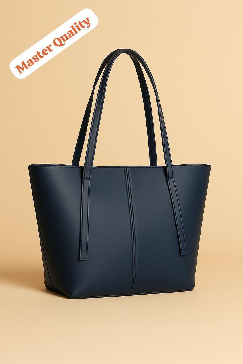 Women’s Leather Tote Bag With Zipper Pocket Master Quality Stylish And Durable Fashion Accessory | Black