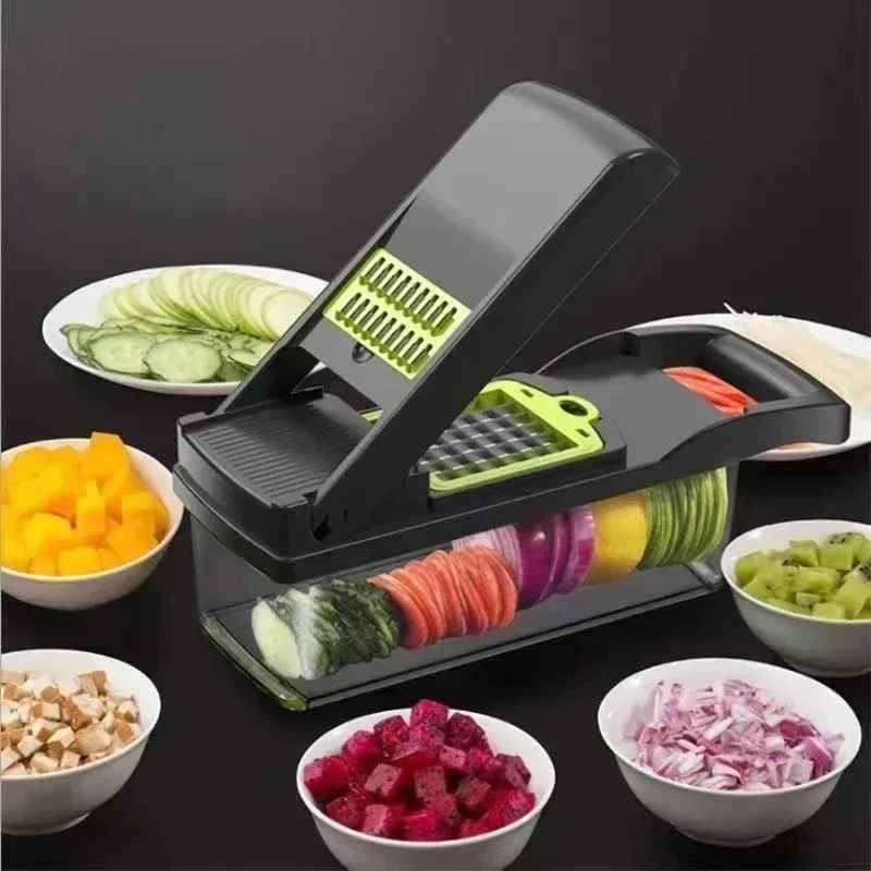 16 Multifunctional vegetable cutting artifact Kitchen household shredding potato shredding dicer wiping radish planer slicer