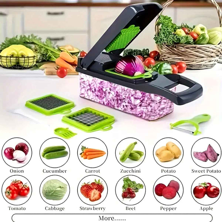 16 Multifunctional vegetable cutting artifact Kitchen household shredding potato shredding dicer wiping radish planer slicer
