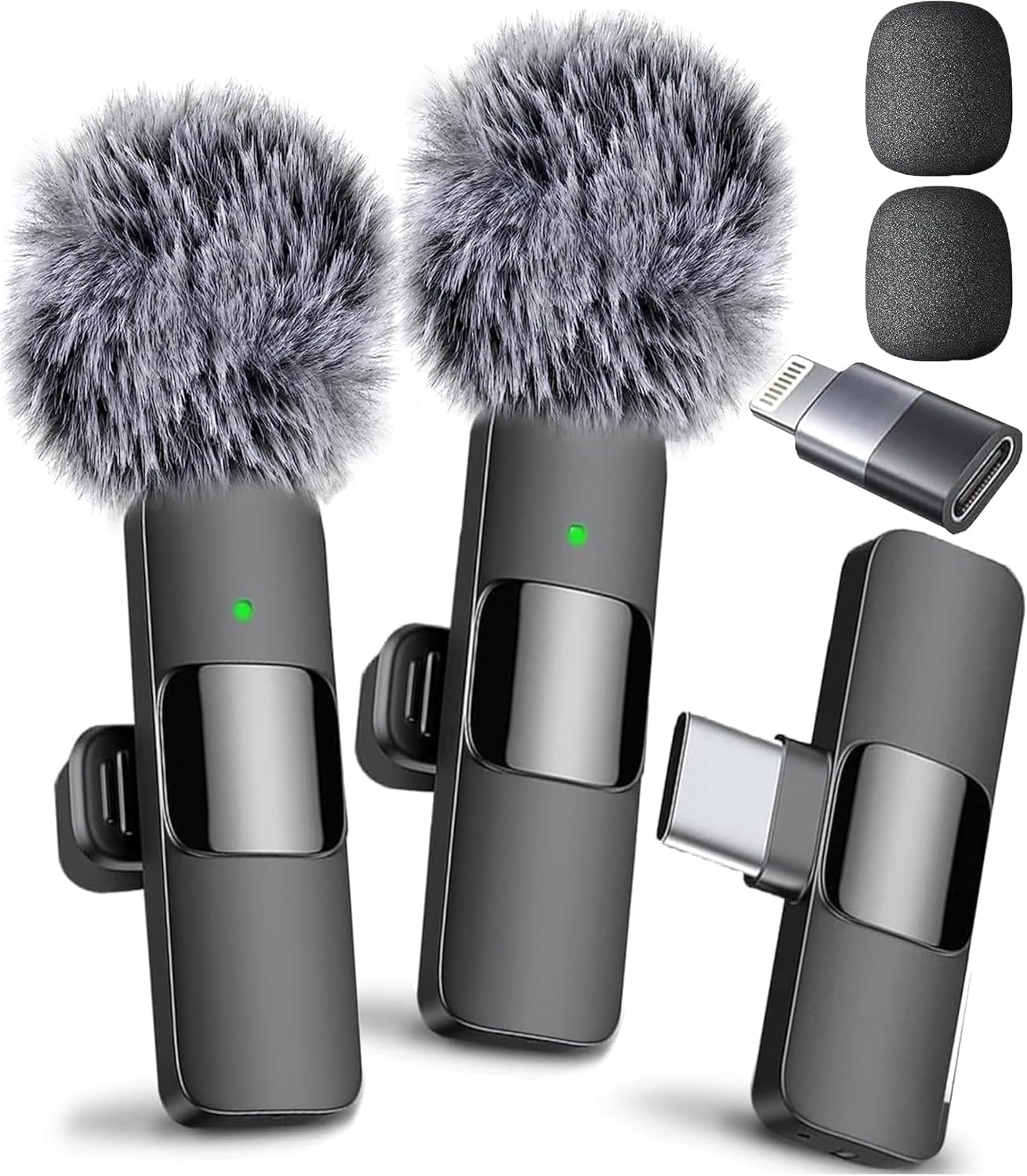 Mini Mic Pro (Latest Model – #1 Microphone for iPhone & Android, Wireless Mini Microphone, Clear Voice, Noise Cancelling, Lavalier Mic for TikTok