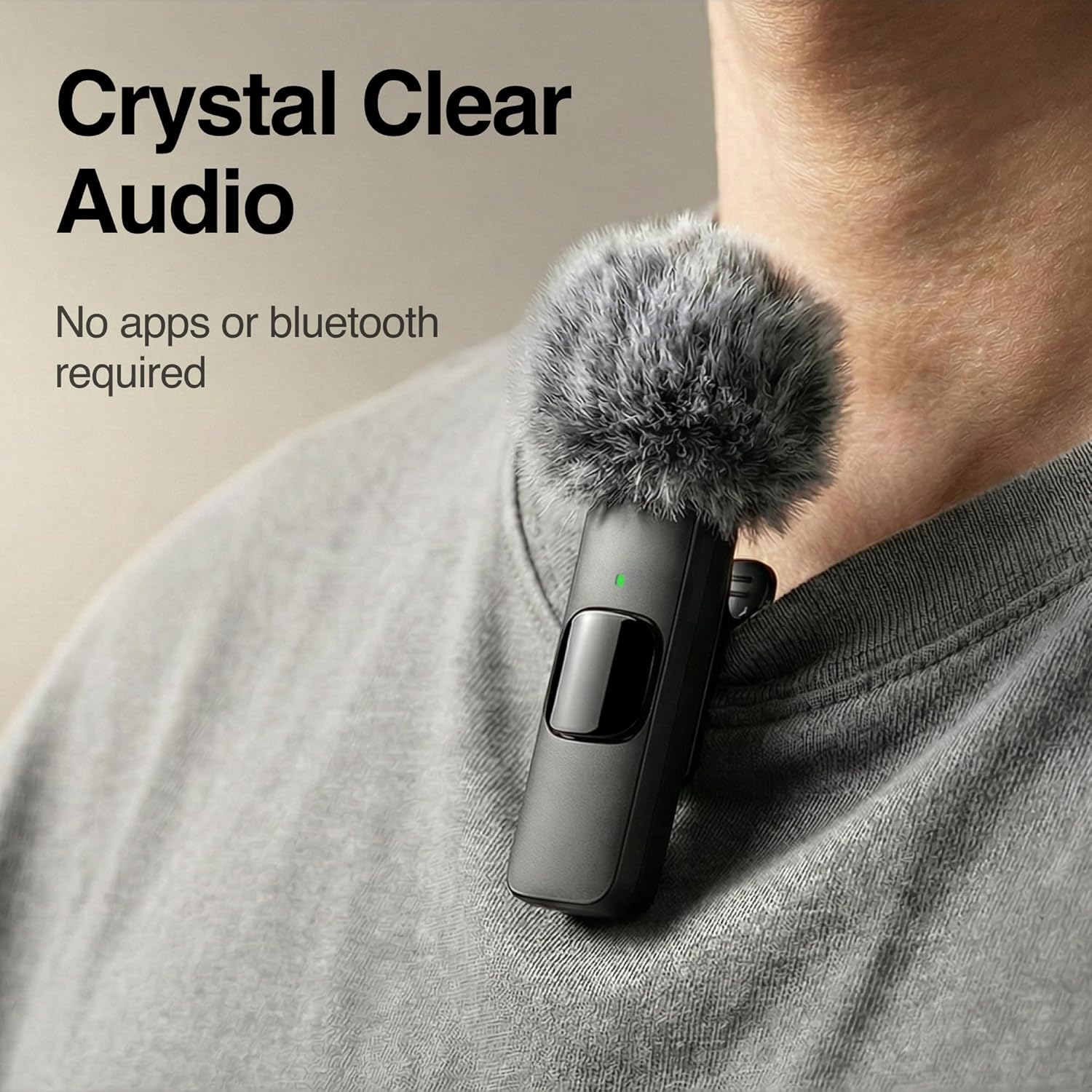 Mini Mic Pro (Latest Model – #1 Microphone for iPhone & Android, Wireless Mini Microphone, Clear Voice, Noise Cancelling, Lavalier Mic for TikTok
