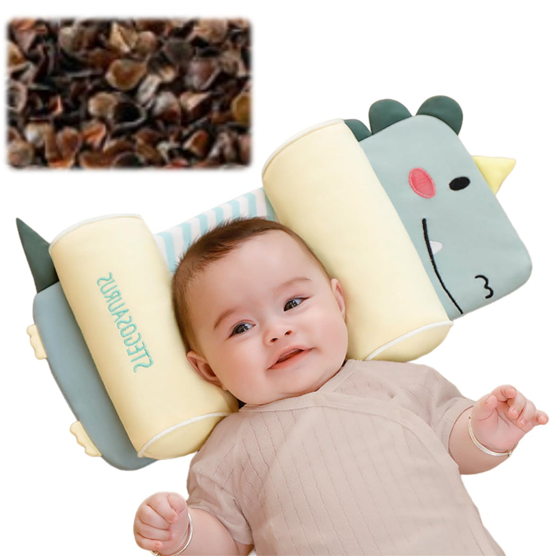 Adjustable Newborn Baby Head Shaping Pillow | Prevents Flat Head | Soft & Comfortable Support ( Random Color and Design )