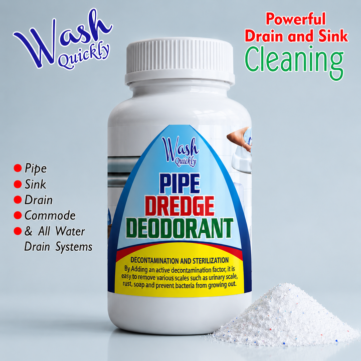Drain Cleaning Powder, Pipe Dredge Deodorant, Powerful Sink And Drain Cleaner, Magic Fast Foaming Pipe Dredge, Kitchen Toilet Pipeline Cleaner