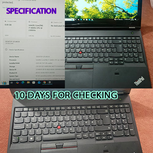 Lenovo Laptop | Core i7 6th Gen | 8GB RAM | 256GB SSD | Excellent Condition