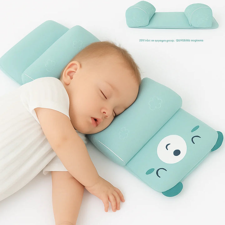 Adjustable Newborn Baby Head Shaping Pillow | Prevents Flat Head | Soft & Comfortable Support ( Random Color and Design )