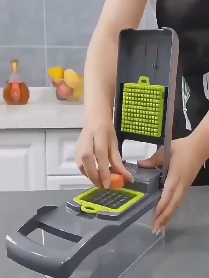 16 Multifunctional vegetable cutting artifact Kitchen household shredding potato shredding dicer wiping radish planer slicer